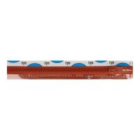 55cm rits deelbaar Optilon rits P60  bloktand kl 0987 brique