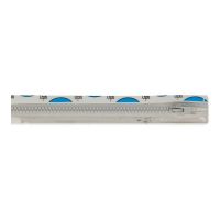 30cm rits deelbaar optilon rits P60  bloktand kl 00016 grijs