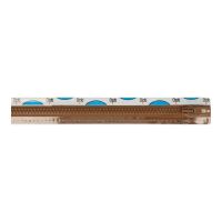 45cm rits deelbaar optilon rits P60  bloktand kl 0932 bruin