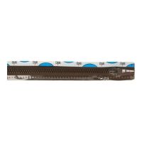 55cm rits deelbaar optilon rits P60  bloktand kl 00881 donker bruin