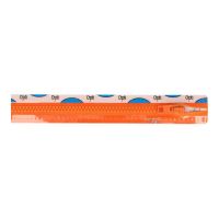 40cm rits deelbaar Optilon rits P60  bloktand kl 0693 oranje