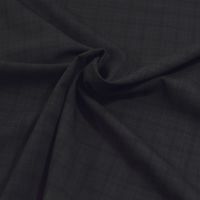 Super 120's cool wool  antraciet ruit 