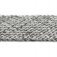 50mm geweven band grijs melange