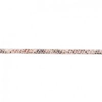 luxe leder koord slangen print  9mm zand ivory
