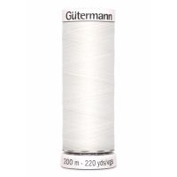 Gutermann garen wit 200mtr kleur 800