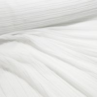 Plisse wit chiffon