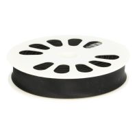 30mm Satijn biasband zwart