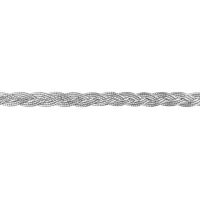 Galonband zilver gevlochten  1cm breed