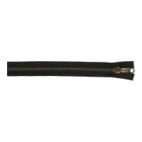 65cm rits deelbaar metaal antiek /brons  kleur 0000 zwart
