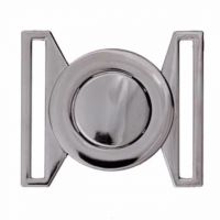 gesp donker  zilver 40mm