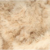 Marabou verenband / imitaiebontrand /  dons  beige kleur 572