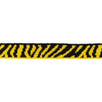 mini cuff Boord zebra oker zwart 25mm