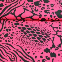 stretch micro digitaal print italiaans design dierenprint print fel rose