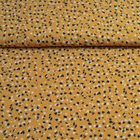 crepe de chine micro polyester oker geel fantasie John Kaldor 