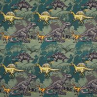 Tricot katoen dino's groen