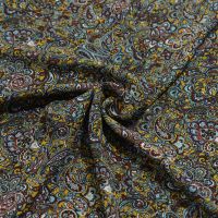 crepe georgette paisley print oker