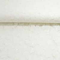 3D kant met bloementjes  ivory