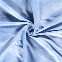 French terry bedrukt jeans print licht blauw