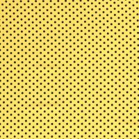 stretch crepe polyester dots geel zwart