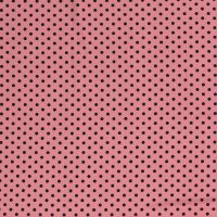 stretch crepe polyester dots oud rose zwart