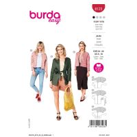 Burda 6123 patroon  jasje / colbert