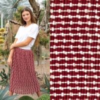 Plisse abstract donker rood
