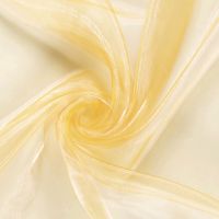 Organza polyester geel 