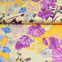 Light travel exclusieve italiaans design bloemen print geel