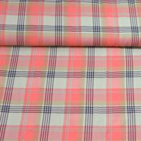 Viscose modal exclusieve ruit met lures koraal rose signature