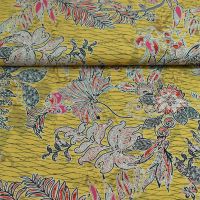 Viscose modal exclusief batik style geel