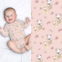  tricot katoen  GOTS  koala oud rose
