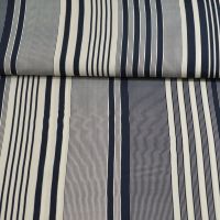 LMV fine crepe viscose streep donkerblauw LA MAISON VICTOR