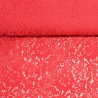 Kant corded bloem rood