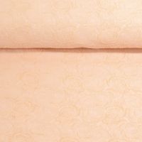 Exclusieve jacquard  Italiaanse design bloem zalm
