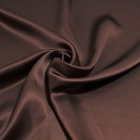 zijde satijn choco bruin kleur 215