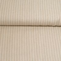 linnen  krijtstreep italian zand  ivory 