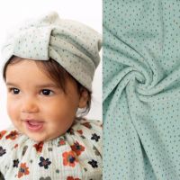 Nicky velours stripes mint  poppy 17