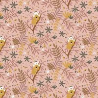 Tricot katoen koala's  oud rose  poppy 17