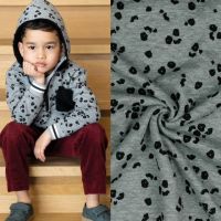 Sweater stof relief animal skin grijs  poppy 17