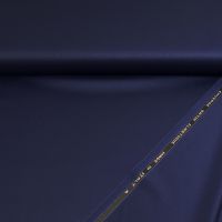 Stretch Wol double face satin Exclusieve Italiaanse stof  kleur 4301 blue medio